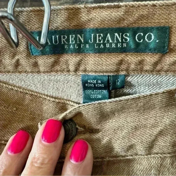 Vintage 1990s Lauren Ralph Lauren Brown Studded Denim  Womens Size 12
A2 - Picture 4 of 7